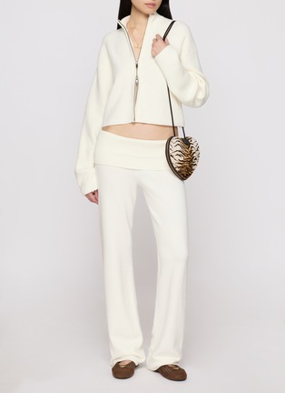 Back View - Click To Enlarge - SKIMS - Wool Cashmere Foldover Pants