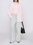 Back View - Click To Enlarge - SKIMS - Cotton Jersey Wide Leg Pants