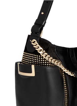 Detail View - Click To Enlarge - JIMMY CHOO - 'Anna' stud suede leather hobo bag