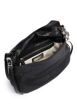 Detail View - Click To Enlarge - JIMMY CHOO - 'Biker' small chain leather bag