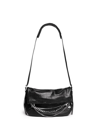 Main View - Click To Enlarge - JIMMY CHOO - 'Biker' small chain leather bag