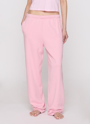 Figure View - Click To Enlarge - SKIMS - Cotton Fleece Classic Straight Leg Pants