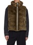 KRUF Hooded Reversible Mink Fur Padder Vest