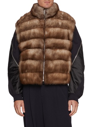 Main View - Click To Enlarge - KRUF - Reversible Fur Down Vest