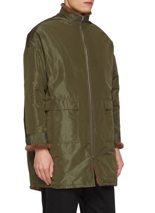 Detail View - Click To Enlarge - KRUF - Reversible Mink Fur Long Coat