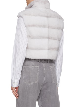Back View - Click To Enlarge - KRUF - Reversible Sable Fur Padder Vest