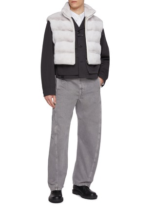 Figure View - Click To Enlarge - KRUF - Reversible Sable Fur Padder Vest