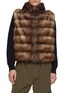 KRUF Reversible Hooded Sable Fur Vest