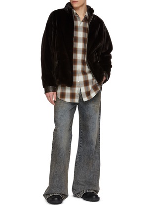 Figure View - Click To Enlarge - KRUF - Zip Up Mink Fur Jacket