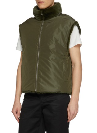 Detail View - Click To Enlarge - KRUF - Reversible Mink Fur Vest