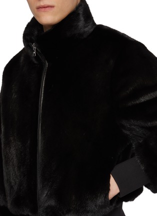  - KRUF - Zip Up Mink Fur Bomber Jacket