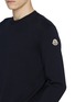  - MONCLER - Logo Patch Cotton Knit Sweater