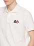 - MONCLER - Tricolour Logo Patch Cotton Polo Shirt