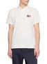 MONCLER Tricolour Logo Patch Cotton Polo Shirt