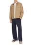 Figure View - Click To Enlarge - MONCLER - Tricolour Logo Patch Cotton Polo Shirt