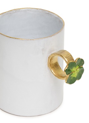 Detail View - Click To Enlarge - ASTIER DE VILLATTE - X Serena Carone Four-Leaf Clover Ring Cup