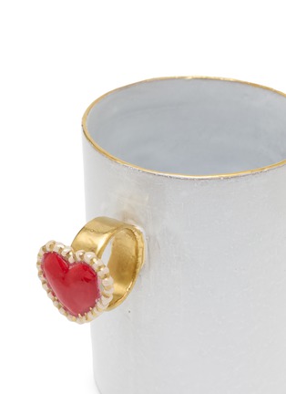 Detail View - Click To Enlarge - ASTIER DE VILLATTE - X Serena Carone Heart Ring Cup