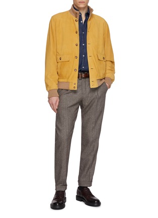 Figure View - Click To Enlarge - VALSTAR - Valstarino Flap Pocket Lined Suded Jacket