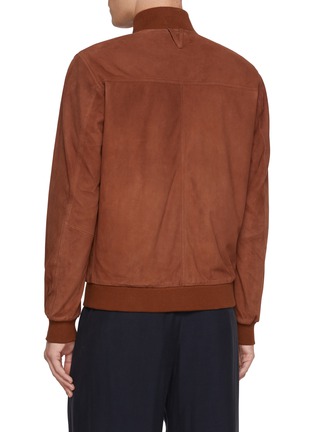 Back View - Click To Enlarge - VALSTAR - Valstarino Flap Pocket Reversible Suede Jacket