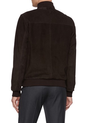 Back View - Click To Enlarge - VALSTAR - Valstarino Flap Pocket Reversible Suede Jacket