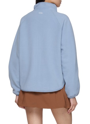 Back View - Click To Enlarge - CLOVE - Logo Embroidered Fleece Jacket