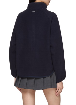 Back View - Click To Enlarge - CLOVE - Logo Embroidered Fleece Jacket