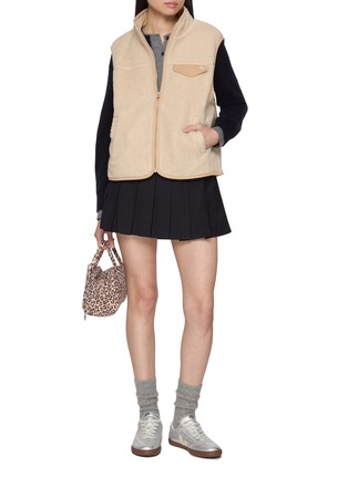 Figure View - Click To Enlarge - CLOVE - Logo Embroidered Fleece Vest