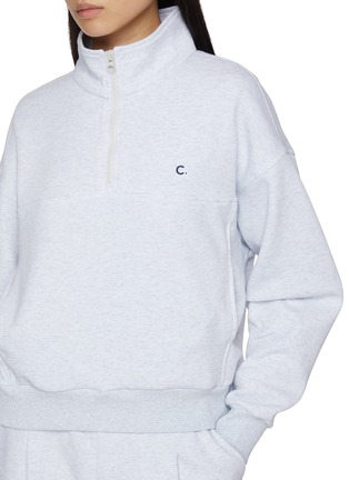  - CLOVE - Half Zip Cotton Blend Sweatshirt