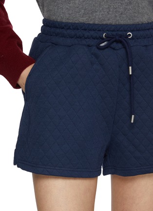  - CLOVE - Quilted Drawstring Cotton Blend Shorts