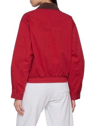 Back View - Click To Enlarge - CLOVE - Logo Embroidered Harrington Blouson Jacket