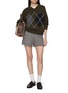 Figure View - Click To Enlarge - CLOVE - Logo Embroidered Argyle Knit Sweater