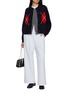 Figure View - Click To Enlarge - CLOVE - Argyle Wool Cashmere Blend Knit Cardigan