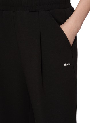  - CLOVE - Logo Embroidered Soft Wide Sweatpants