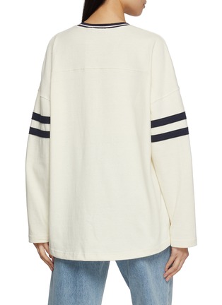 Back View - Click To Enlarge - CLOVE - Round Neck Cotton Rugby Sweatshirt