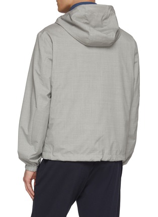 Back View - Click To Enlarge - PAUL & SHARK - Reversible Wool Silk Jacket