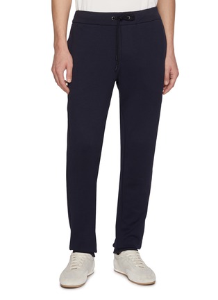 Main View - Click To Enlarge - PAUL & SHARK - Drawstring Waist Cotton Fleece Sweatpants