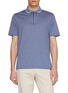 PAUL & SHARK Half Zip Cotton Silk Polo Shirt