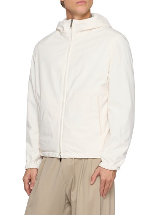 Detail View - Click To Enlarge - PAUL & SHARK - Hooded Reversible Typhoon Linen Jacket