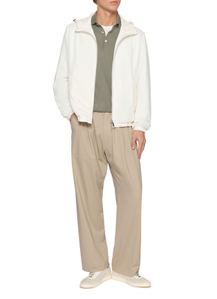 Figure View - Click To Enlarge - PAUL & SHARK - Hooded Reversible Typhoon Linen Jacket
