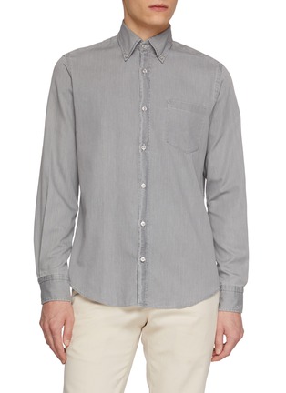 Main View - Click To Enlarge - PAUL & SHARK - Long Sleeve Cotton Shirt