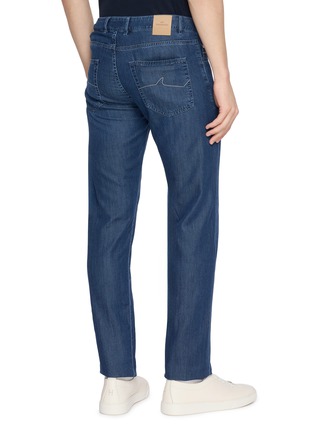 Back View - Click To Enlarge - PAUL & SHARK - Logo Charm Straight Leg Jeans