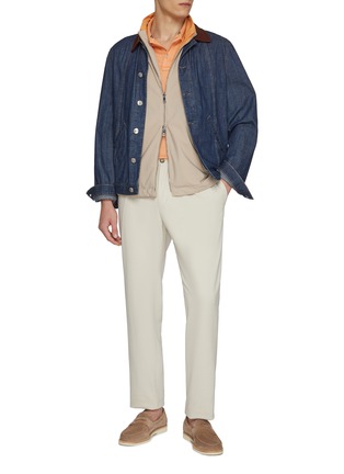 Figure View - Click To Enlarge - PAUL & SHARK - Shark Logo Cotton Polo Shirt