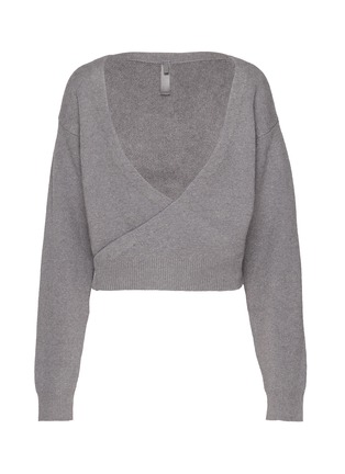 Main View - Click To Enlarge - SKIMS - Textured Knit Wrap Sweater