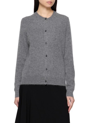 Main View - Click To Enlarge - THEORY - Long Sleeve Brushed Cashmere Knit Cardigan