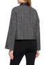 Back View - Click To Enlarge - THEORY - Curve Sleeve Leather Collar Wool Blend Jacket
