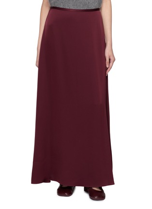 Main View - Click To Enlarge - THEORY - A-Line Satin Maxi Skirt