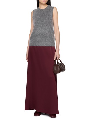 Figure View - Click To Enlarge - THEORY - A-Line Satin Maxi Skirt