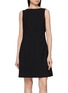 THEORY Boat Neck Wool Blend Dress
