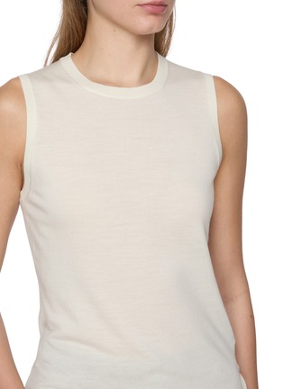  - THEORY - Sleeveless Crewneck Wool Shell Top