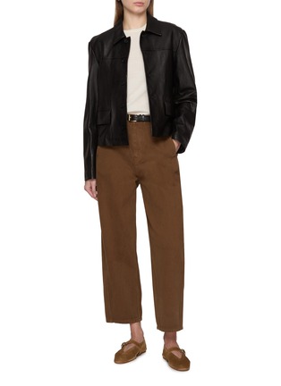 Figure View - Click To Enlarge - THEORY - Sleeveless Crewneck Wool Shell Top